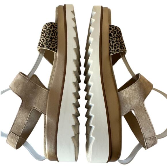 Mephisto Dominica Sandals Light Sand Felino Leather Animal Print Size 41 US 11 - Picture 7 of 7